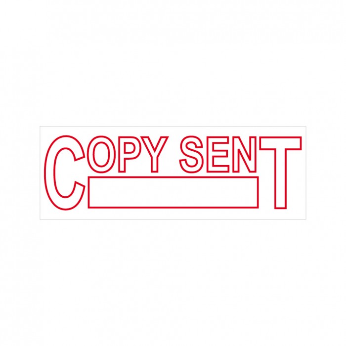 Copy Sent Stock Stamp 4911/68 38x14mm